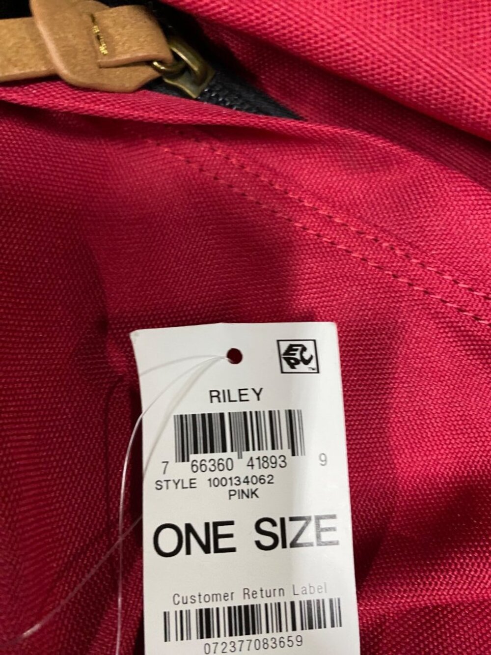 Sun + Stone Mens Riley Colorblocked Backpack Red Size One Size NWT - Picture 2 of 2